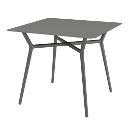 Altea Tisch 90x90 Aluminium Cole mit Aluminiumplatte