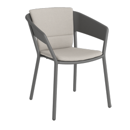 Altea Armlehnstuhl Cole / Sitz- und Rückenkissen Agora Fossil