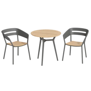 Altea Set Rund 75 Aluminium Cole / Teak