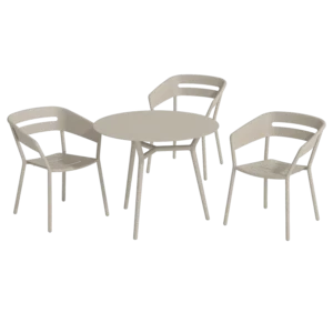 Altea Set Rund 90 Aluminium Sand